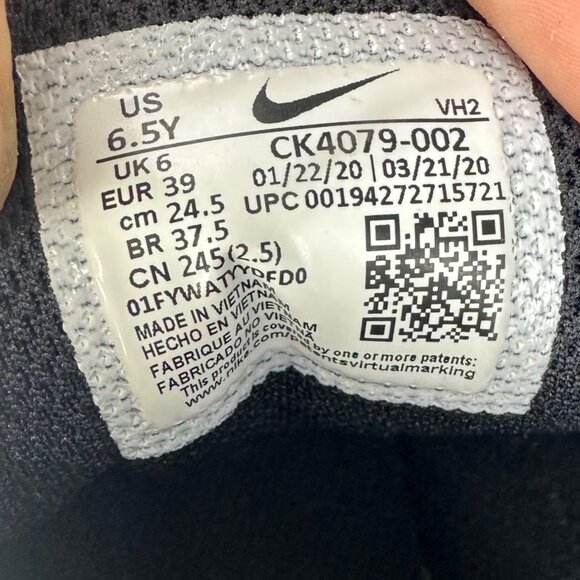 Nike Pegasus 92 Lite Youth Boys Shoes Black White Size 6.5Y Sneakers CK4079-002 - Picture 13 of 14